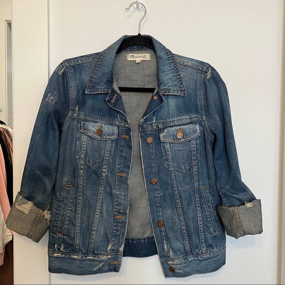 Distressed Madewell Jacket Size Small